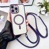 Прозрачный магнитный ремешок-шнурок через плечо для чехла Magsafe для IPhone Air 17 16 15 14 13 12 Pro Max 16 Plus Защитная крышка