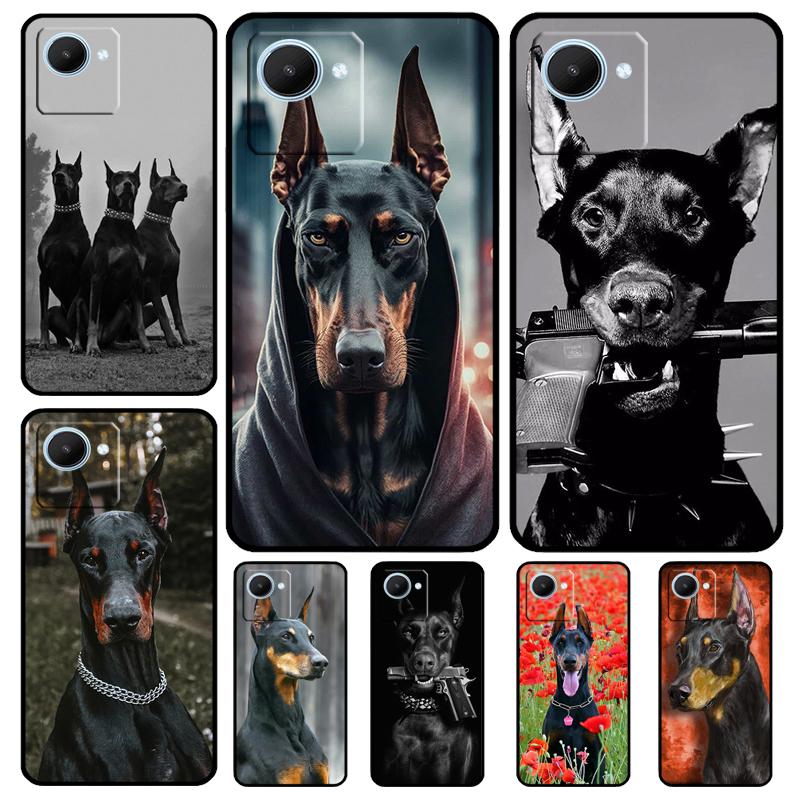 Dachshund Doberman Dog Case For Realme C55 C53 C35 C33 C31 C30 C21Y C25s C15 C11 GT Neo 5 3T 2T 9 10 11 Pro Plus