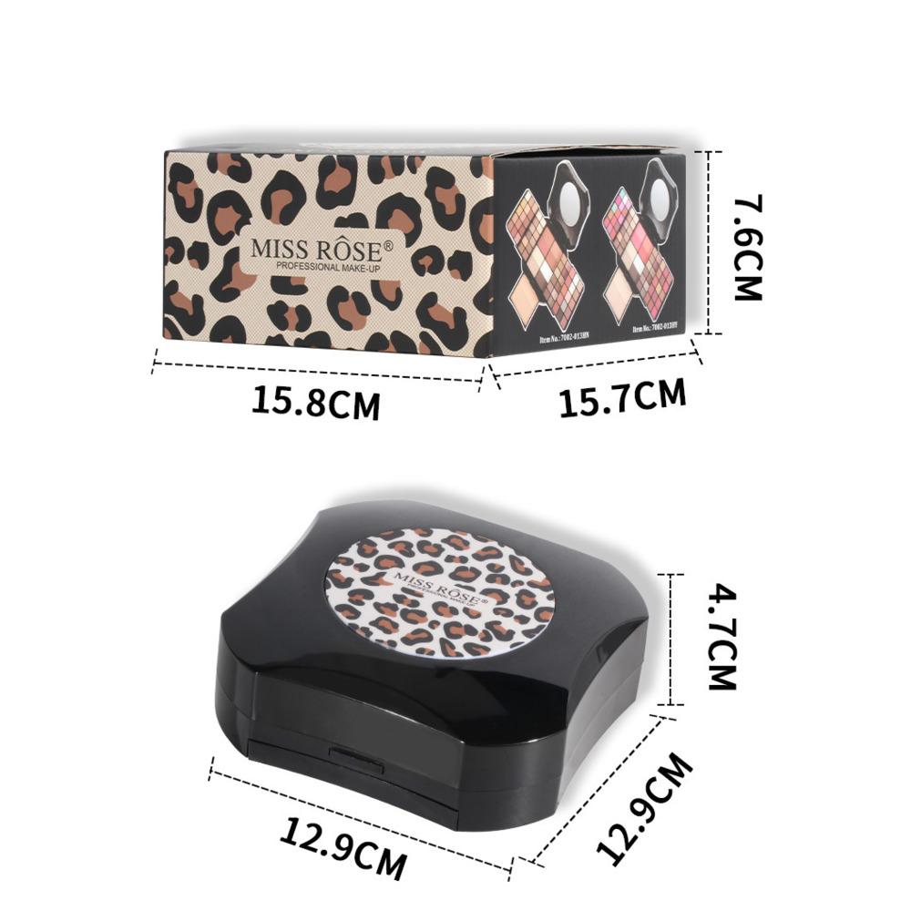MISS ROSE 64-в-1 Изысканная коробка для макияжа для девочек Профессиональные наборы для макияжа Универсальная палитра румян Макияж для бровей Вечерний макияж