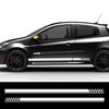 2 шт. Автомобильные наклейки в гоночном стиле Для Renault Clio RS R.S. MK2 MK3 MK4 Боковая Дверь Обвес Кузова Пленка ПВХ Наклейки Авто Тюнинг Аксессуары