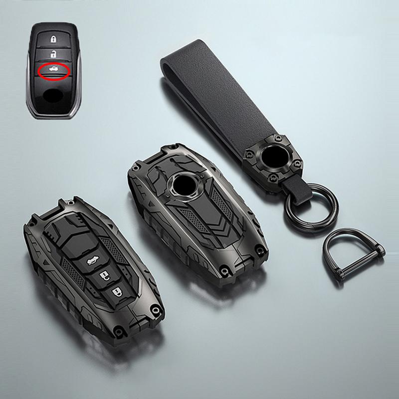 Чехол-брелок для ключа автомобиля, держатель, корпус для Toyota Yaris Cross Hilux Innova Fortuner Camry Land Cruiser 200 300 Prado Crown TLK 200