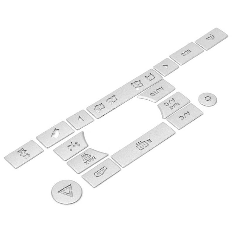 Air Conditioning Button Trim Aluminum Alloy Switch Stickers Fit for Land Rover Discovery Sport 2016 2017 2018 Car