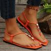 Women Sandals Comfortable Flip-flop Versatile Fashion Summer Lightweight Outdoor Beach Women Shoes Anti-slip Slip On Sandals