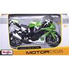 Maisto 1/12 Scale Kawasaki Ninja ZX-10R Green / Diecast Model Car, Motorcycle, Finished Model 10011