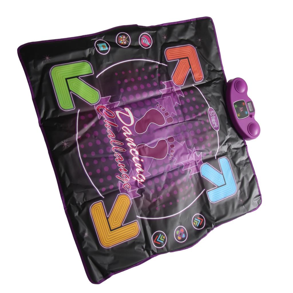 Электронный танцевальный коврик с микрофоном 4 игровых режима Разная музыка Предотвращает скольжение Улучшает координацию