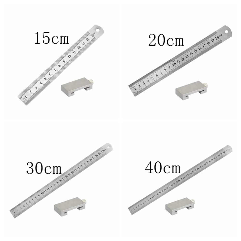 Adjustable Steel Ruler Positioning Block Square Marking Gauge Brass Angle Scriber Line  Home