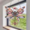 Dragonfly Sun Catcher Acrylic Hanging Ornament Colorful Dragonfly Window Suncatcher with Metal Chains for Home Garden Porch Decor