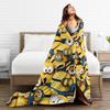 M-Minions Cute Cartoon Blanket Multi-size Warm Cozy Fluffy  Throw Blankets for Sofa Couch and Bed