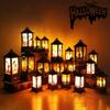 Halloween LED Flame Flickering Oil Lamp Battery Operated Spooky Decor Haunted House Prop Tabletop Centerpiece for Bar Party
