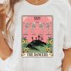 Skeleton Dancers Tarot Card Shirt - Vintage Gothic Occult Art Graphic Tee, Perfect for Halloween, Gothic Fashion, and Tarot Lovers Appare