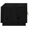 Vidaxl Stolik Kawowy, Czarny, 80X50X35 Cm, Lite Drewno Sosnowe