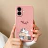 Cases For Apple iPhone 16 Pro Max 16plus Pretty Cat Aesthetic Design Style Soft Liquid Silicone Lens Protection Shockproof For iPhone Phone Bags Capas