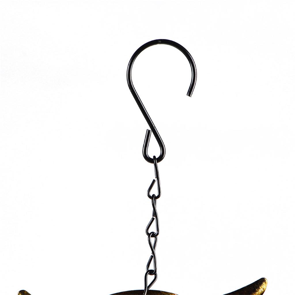 Metal Owl Wind Chime Metal Windchime Charm Ornament Art Crafts for Indoor Outdoor Garden Yard Decoration