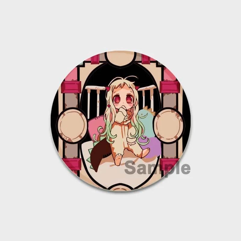 32/44/58 мм эмалевые булавки ручной работы, ювелирные аксессуары, аниме-брошь-булавка в виде унитаза Ханако-кун для одежды, украшения для рюкзака, значок для косплея