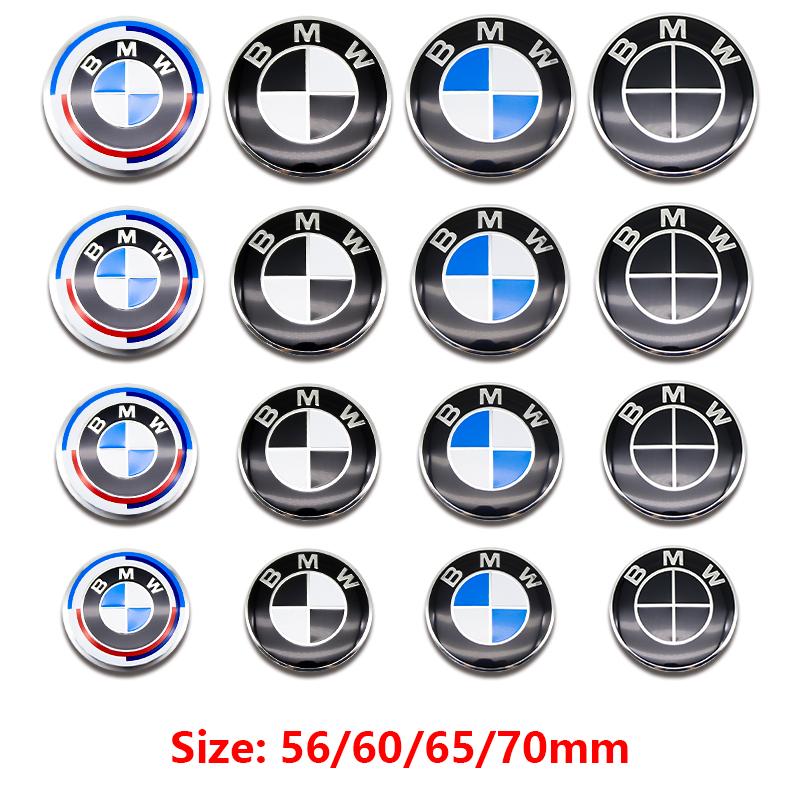 DJSA5 4Pcs ABS Wheel Center Cap Badge 56 60 65 70mm For BMW M Power M2 M3 M4 M5 M6 M Competition Glossy Black Silver Tuning Accessory