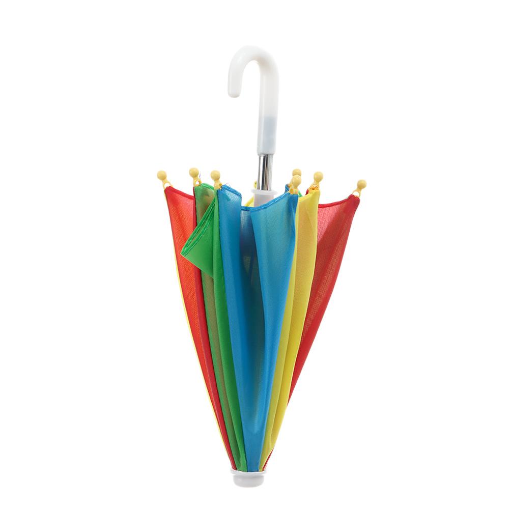 Supplies Toy Kids Mini Rain Gear Colorful Doll Umbrella Dollhouse Accessories Color Matching Patch