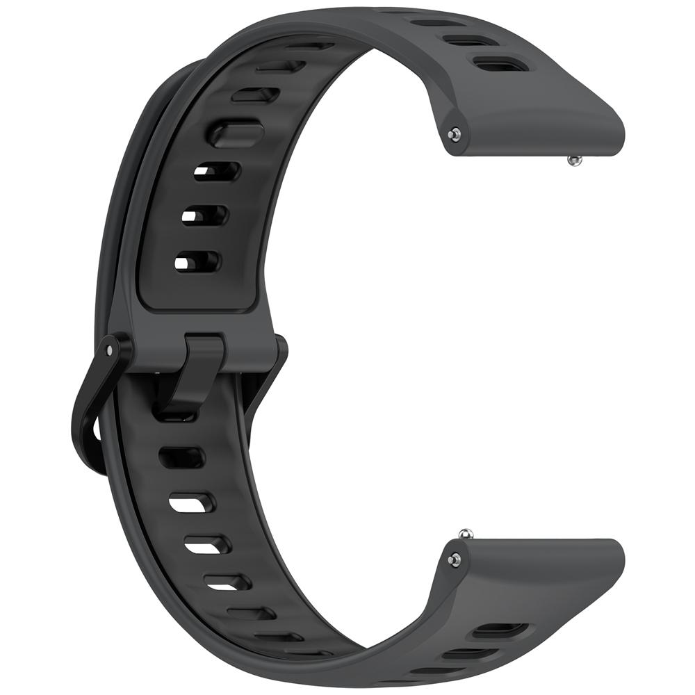 Double Color 22mm universal strap For ticwatch proX / pro3 lite / pro / GTX / E2 For Realme Watch 5 3 2 S rubber buckle silicone