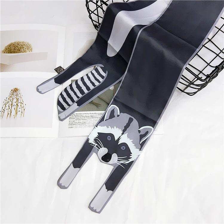 Small Scarf Women's Long Style Spring and Autumn Double-sided Decoration Versatile Winter Small Scarf Professional Scarf Long Scarf Accessory