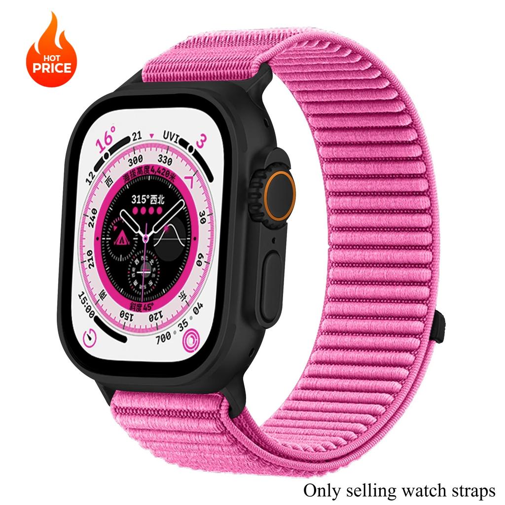 Нейлоновый спортивный ремешок для Apple Watch Ultra3 49 мм 46 мм 45 мм 44 мм 41 мм 42 мм, браслет для iWatch 38 40 мм 11 10 9 8 7 6 5 4 SE, плетеный