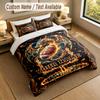 Dragon Phoenix Theme Personalized 3Pcs Bedding Set Custom Text & Name 1 Sheet 2 Pillowcases Household Bedding 1pc