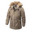 Men Hooded Winter Jackets with Fur Collar Fleece Warm Long Jackets Warm Parkas Male Outdoors Casual Down Jackets