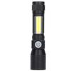LED Flashlight Rechargeable Torch LED Pocket Flashlight with COB Light Super Bright Magnetic Base