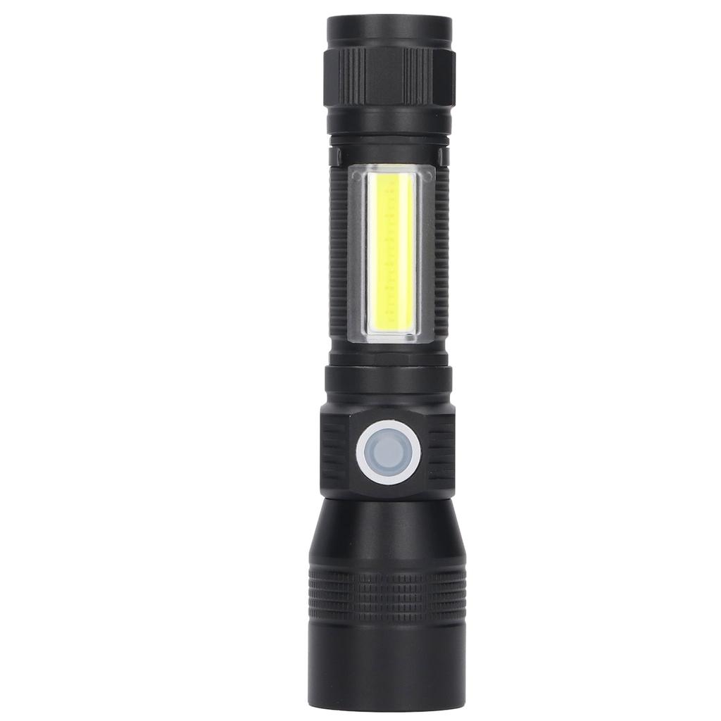 LED Flashlight Rechargeable Torch LED Pocket Flashlight with COB Light Super Bright Magnetic Base