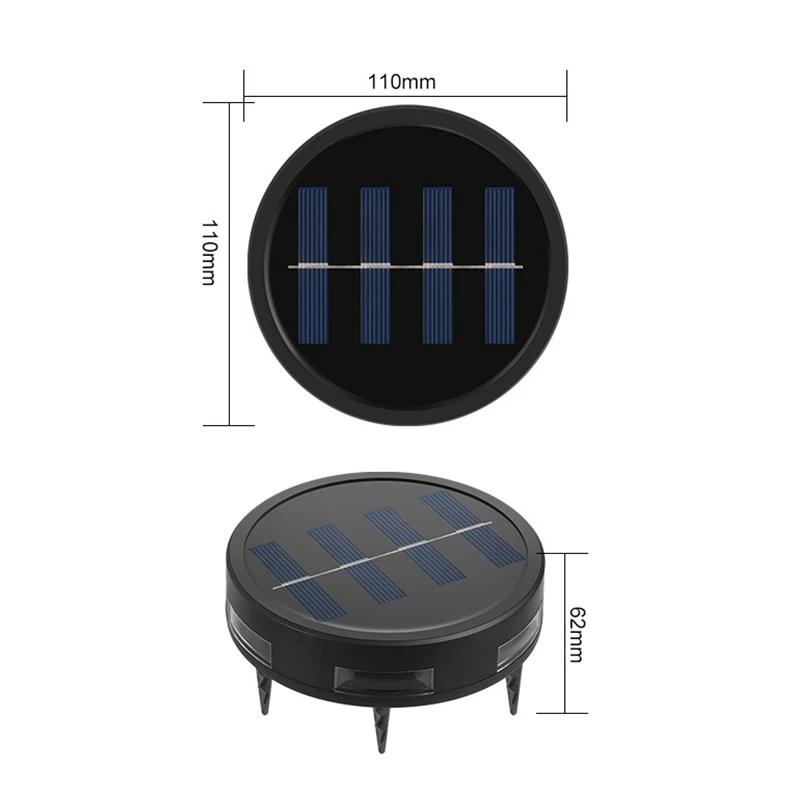 Светодиодный солнечный светильник Уличный солнечный свет Подземный светильник Газонный прожектор Садовый светильник для террасы Подземные светильники Украшения для дорожек Ландшафтный светильник