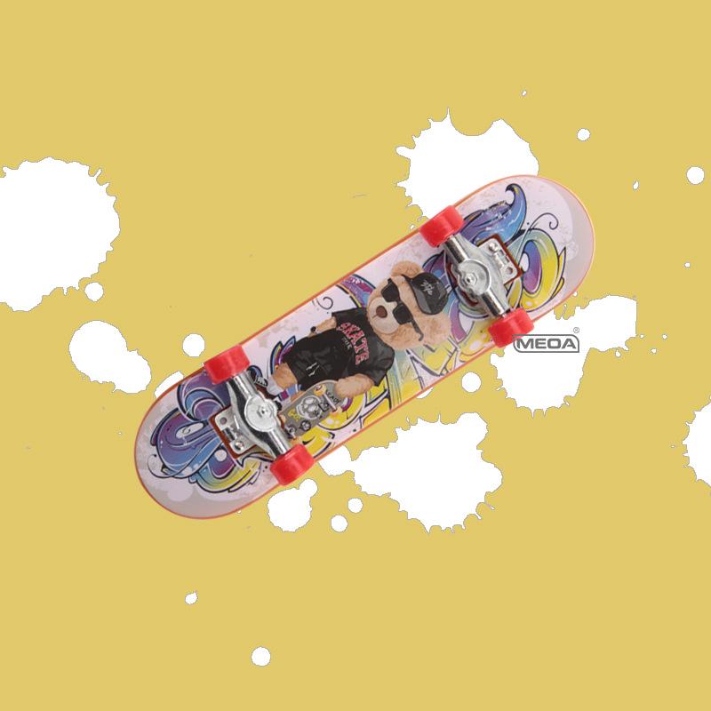 Рождественский молодежный пальчиковый скейтборд и брюки для самоката, набор для комнатных игр