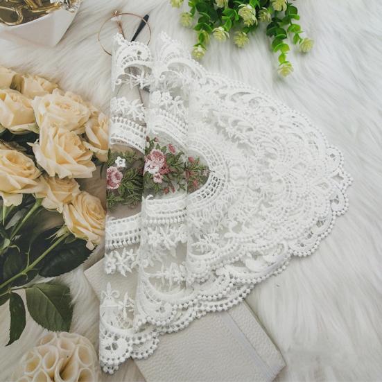 Вышитый кружевной поднос, ретро-салфетка для французского вязания крючком, вышитый вручную цветок, коврик для стола