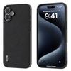 ABEEL For iPhone 16 Cases Genuine Cow Leather+PC+TPU Phone Cover