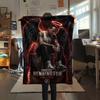 1PC Linkin Park Print Flannel Blanket, High quality Comfortable for All Seasons, Home Decor, Warmth and Comfort, Perfect for Christmas Gifts