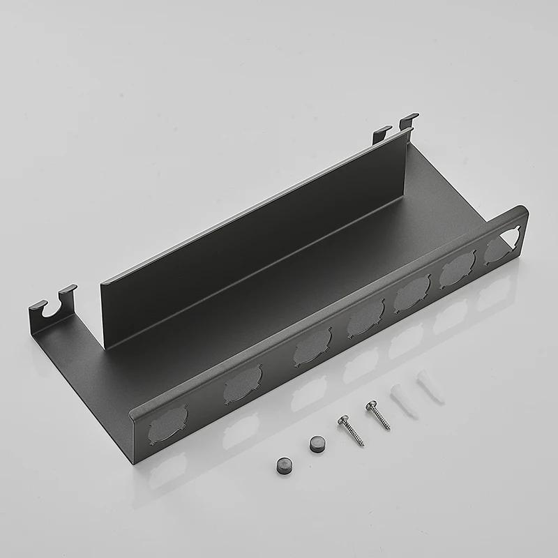 Высококачественный держатель для фена из нержавеющей стали, настенное крепление, черная полка для хранения вещей, организация ванной комнаты Dyson Airwrap WB8031