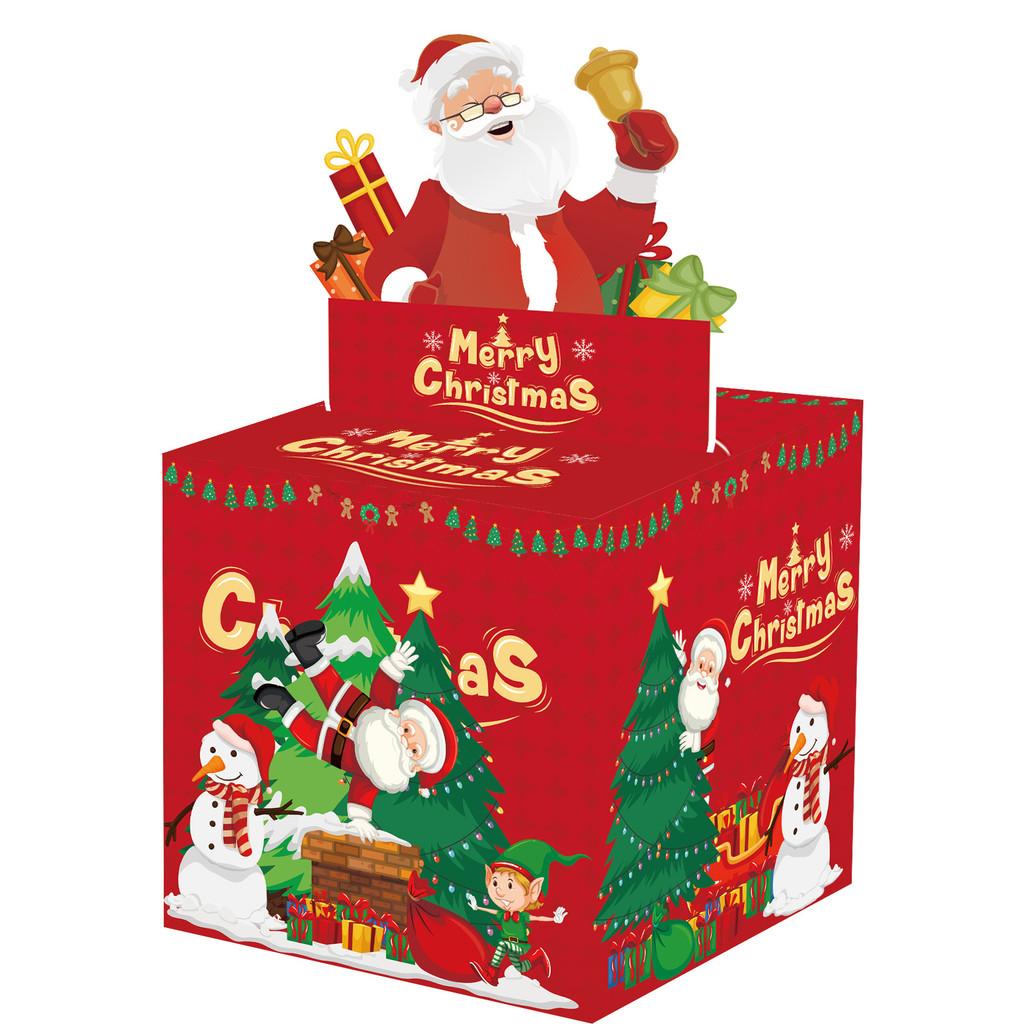 Inspired Christmas Santa Gift Box Holiday Celebration Party Supplies Decoration