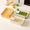 Ice Cube Tray with Lid 15 Cubes Ice Grid Easy-Release Silicone Bottom Stackable Ice Trays for Freezer