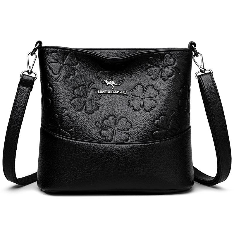 Supply Women's Bag Bucket Bag Crossbody Bag Women's Premium Embossed Bag Douyin Shoulder Bag Middle-aged Mother Bag