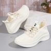Модные дышащие вязаные кроссовки для женщин 2024 года, модная спортивная обувь на платформе для женщин, легкая нескользящая повседневная обувь для женщин