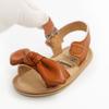 Summer Infant Baby Sandals Shoes PU Leather Bowknot Toddlers Newborn Girls Sandals Kids Girls Flat Footwear 0-18M