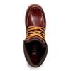 Edwin Waterproof Work Short Moccasin Boots with Moc PU Size Men's Boots, Toe, Leather, Non-Slip, Color Wine, EDM8700, 26.5cm