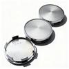 4pcs No Logo Emblem Car Wheel Center Caps 65MM 59MM Rim Hubcaps Cover With No Logo Badge Wheels Hub Cap Replace Car Accessories
