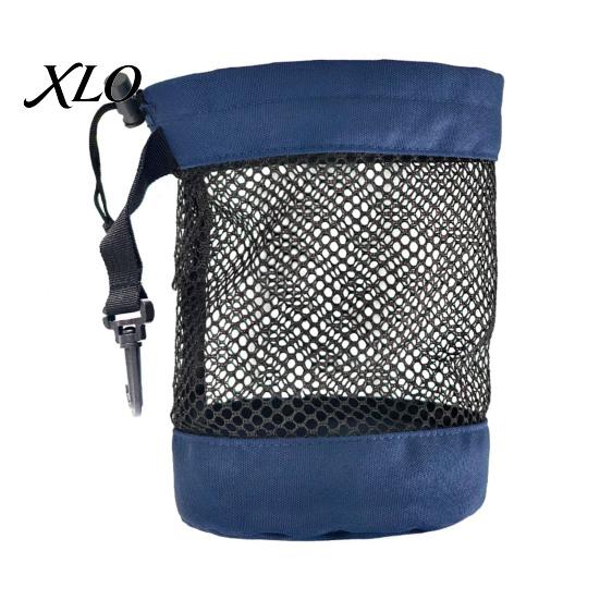 Multi-purpose Golf Ball Bag Portable Storage Bag, Drawstring Mesh Pouch for Accessory, Gear Holder Organizer, Gift Men Women Golfer Accessory