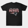 Мужская черная футболка с принтом New-England-Patriots-Football Печать на трансферной бумаге без вырезания Хлопковая футболка