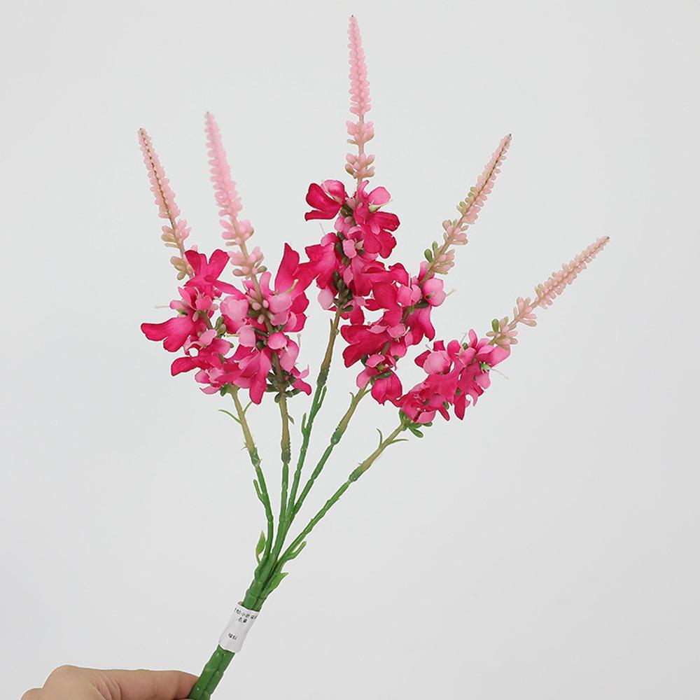 Realistic Artificial Lavender Flowers Handmade Flower Arrangement Outdoor Garden Decor