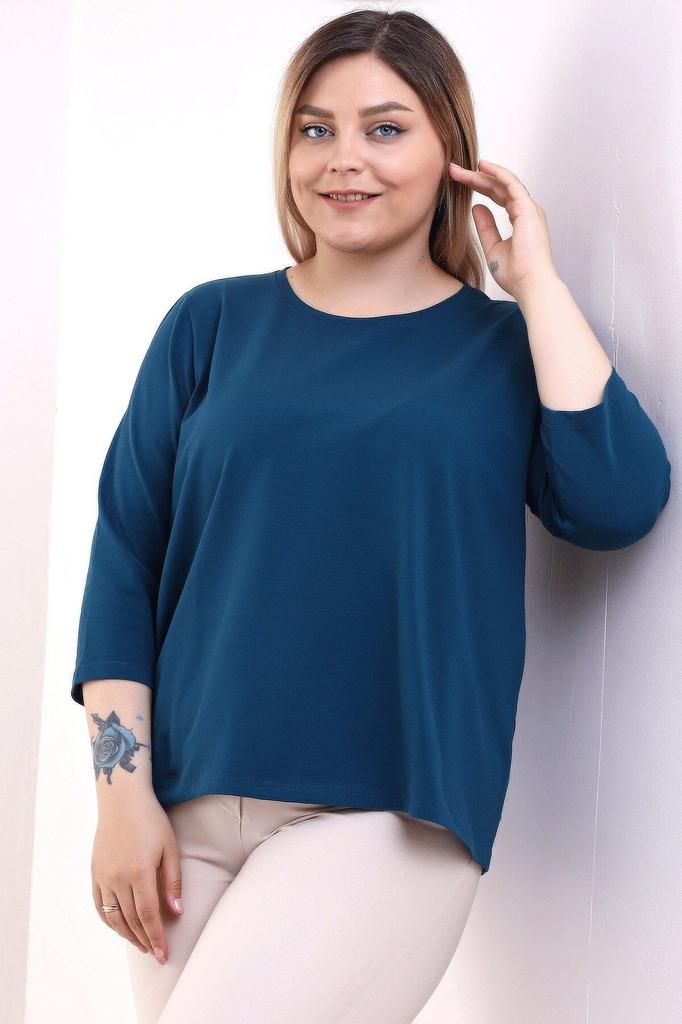 Женская блузка большого размера Блузка больших размеров с рукавом три четверти