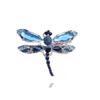 Vintage Brooch Pin Big Dragonfly Brooch Silk Scarf Buckle Diamond Animal Brooch