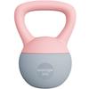 8kg Soft Kettlebell Kettlebell With Non Slip Handle For Home Gym Weight Lifting Strength Training Pink Grey