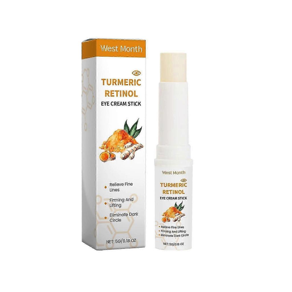 Turmeric & Retinol Eye Cream Stick - Moisturizes, Tightens & Reduces Puffiness