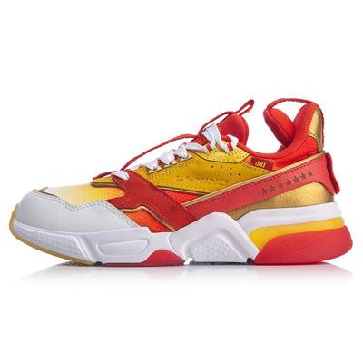 Li Ning 001 Амортизирующие Скользкие Устойчивые к истиранию Низкие Повседневные Кроссовки Мужские Красные AGLP153-1