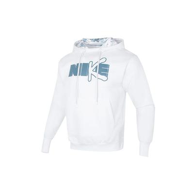 Nike Толстовка DF Standard Issue PO с капюшоном Premium Letter Print Sport Casual для мужчин, белая DV9502-100