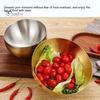Stainless Steel Korean Salad Bowl Safe Modern Rounded Edge Smooth Surface Stain-resistant Salad Bowl